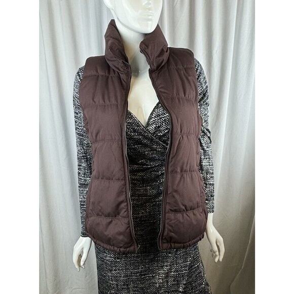 Old Navy Canvas Puffer Vest, Burgundy M gorpcore mountain 64-04 NWT - Picture 11 of 14